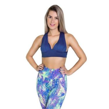 Imagem de Top Bojo Suplex Cruzado Nas Costas Feminino Fitness - JAVA MODAS, Mari