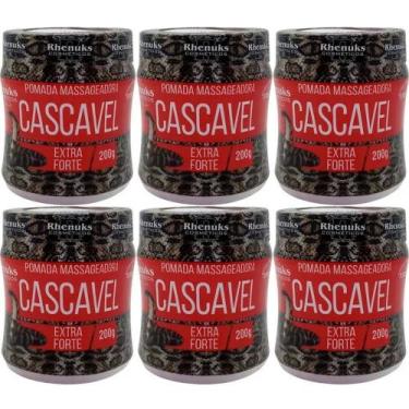 Imagem de Kit 6 Pomada Massageadora Cascavel Extra Forte Para Pernas - Rhenuks