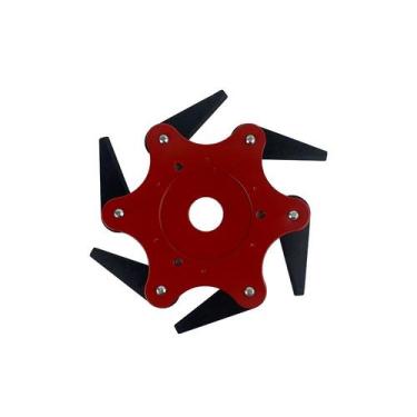 Imagem de Lâmina Disco 6 Pontas Podador de Galhos 1 polegada 25,4mm para Roçadei