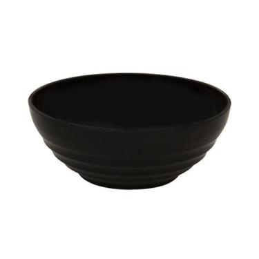 Imagem de Sopeira Tigela Bowl Cumbuca Oriental Redondo 1,2L Preto em Polipropile