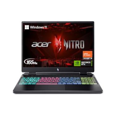 Imagem de Acer Laptop para jogos Nitro 16 | CPU Hexa-Core AMD Ryzen 5 7640HS | GPU para laptop NVIDIA GeForce RTX 4050 | Tela IPS WUXGA 165Hz de 16 polegadas | 8 GB DDR5 | SSD 512 GB Gen 4 | WiFi 6E | RGB