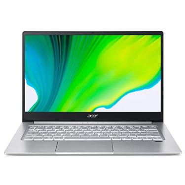 Imagem de Laptop Acer Swift 3 Intel Evo fino e leve, 14" Full HD, Intel Core i7-1165G7, Intel Iris Xe Graphics, 8GB LPDDR4X, 256GB NVMe SSD, Wi-Fi 6, leitor de impressão digital, KB retroiluminado, SF314-59-75QC