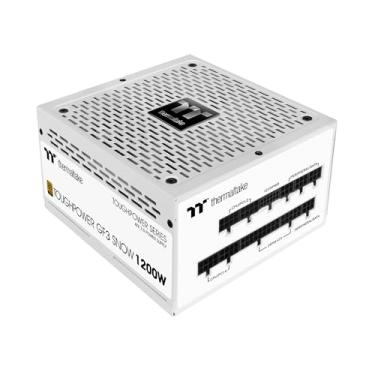 Imagem de Thermaltake Toughpower GF3 Snow Edition 1200W 80+ Gold Full Modular SLI/Crossfire Ready ATX 3.0 Fonte de alimentação PCIe Gen.5 600W 12VHPWR Conector incluído PS-TPD-1200FNFAGU-N