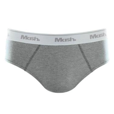 Imagem de Cueca Slip Mash 010.04U Algodão, M, Cinza mescla