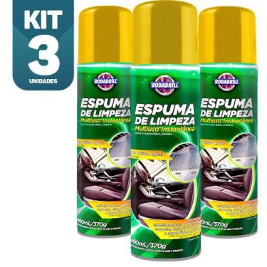 Imagem de Kit 3x Espuma Magica Limpeza Multiuso A Seco Lava Seco Carro - Rodabri