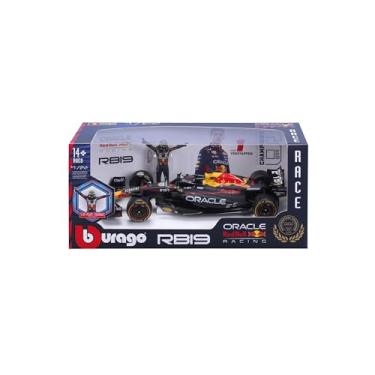 Imagem de MINIATURA F1 REDBULL RB 19 MAX VERSTAPPEN 1/24 BBURAGO COM BONECO PILOTO DIECAST MODEL