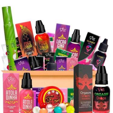 Imagem de Kit 42 Produtos Funcional Uso Pessoal Ou Revenda Sex Shop - Top Gel 