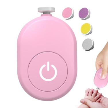Imagem de Lixador de unhas infantil elétrico, aparador de unhas infantil - Kit aparador de unhas infantil | Cuidado para as unhas, conjunto completo de manicure com 4 cabeças de moagem, aparador de unhas
