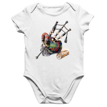 Imagem de Body Bebê Algodão Gaita de Foles - Foca na Moda, Branco, M