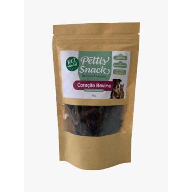 Imagem de Petisco Natural Coração Bovino Desidratado 50g - Pettis Food 