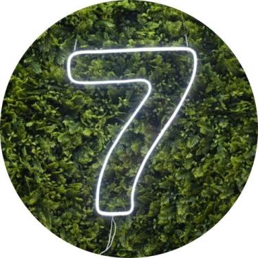 Imagem de Painel Led Neon Números 0 a 9 Acrílico Cristal 50cm Altura - Laser Leg