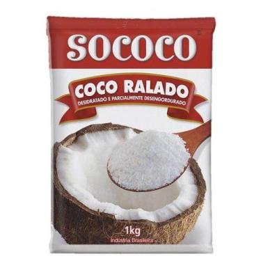 Imagem de Coco Ralado Adocado Umido Flocado 1kg Sococo