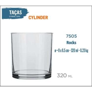 Imagem de 12 Copos Cylinder  320ml - Whisky Vodka - Nadir Figueiredo