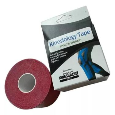 Imagem de Bandagem Adesiva Kinésio Tape Fita P/ Dor Muscular Forte - Kinesiology