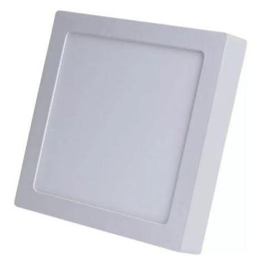 Imagem de Painel de Led Avant Alumínio Sobrepor Quadrado 12x12cm  6W Bivolt, 300