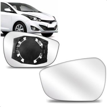 Imagem de Lente Retrovisor Hb20 Hatch Ou Sedan Elantra 11 A 16 com Base - BLAWER