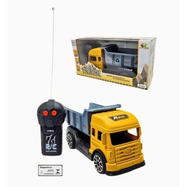 Imagem de Caminhao Construcao Controle Remoto 3 Funcoes Art Brink a Pilha Brinqu