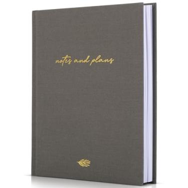 Imagem de Agenda diária estética e caderno com agenda de hora em hora - Bloco de notas moderno de capa dura para organizar facilmente suas tarefas de trabalho e compromissos - o material de escritório perfeito