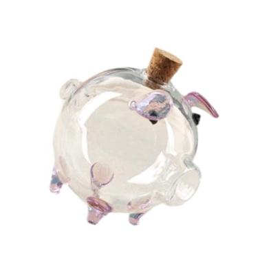 Imagem de IEUDNS Cofrinho Transparente, Capa Transparente, Bonito, Moderno, Economizador de Dinheiro, Caixa para Economia de Dinheiro, para Armário, Mesa, Decoração, O, violeta