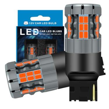 Imagem de Zyvirexa Lâmpadas de freio LED 7440 compatíveis com Honda Civic 2016-2021, luz vermelha, Plug and Play, pacote com 2