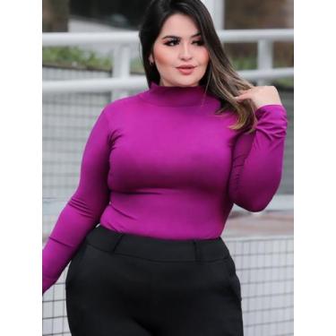 Imagem de Blusa cacharrel segunda pele - Poderosa, Rosa fucsia, P