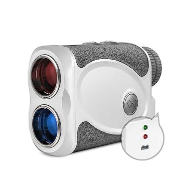Imagem de WOSPORTS Telêmetro de golfe, telêmetro a laser de 800 metros, trava de bandeira de alta precisão / velocidade/distância, telêmetro legal de torneio para golfe, tiro ao alvo e caça, com bateria