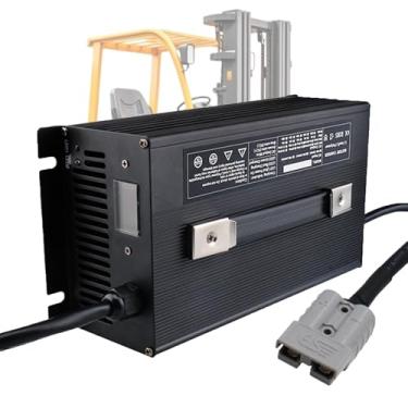 Imagem de Carregador do empilhador de 24V 40A Carregador de bateria 1500W com ficha Anderson 50A/120A/175A/350A, para porta-paletes, empilhador elétrico, carrinho de golfe,24v 40a,120A
