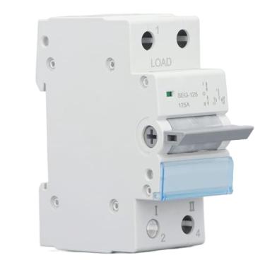Imagem de Chave de Isolador CC, Disjuntor Solar 125a 1p para Fotovoltaico Com Energia, Interruptor de Isolamento para Solar e de Geração de Energia, 6 Rebites