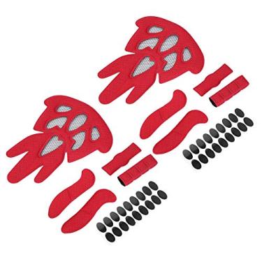 Imagem de 2 Defina o Kit de Enchimento Universal de Revestimento de Lapidação de Revestimento de Capacete Com Rede à Prova de Insetos para Biciclo de Capacete Universal de Capacete Lin