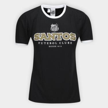 Imagem de Camisa Santos Braziline Feminina, Preto, P