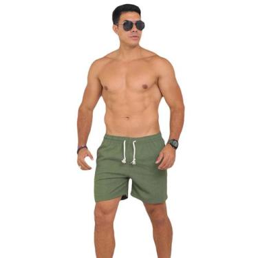 Imagem de Short Linho Masculino Bermuda Casual Mauricinho Premium Leve Slim Prai