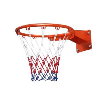 Imagem de Cesta de basquete de tamanho médio resistente, aro de basquete montado na parede, ideal para adolescentes, decoração de casa e diversão de escritório, diâmetro 35 cm/13,8 polegadas