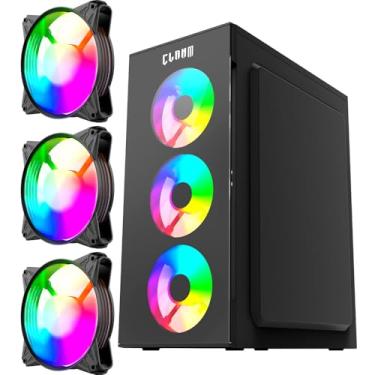 Imagem de CLANM, GABINETE GAMER SMOG COM 3 FANS RGB - CLANM
