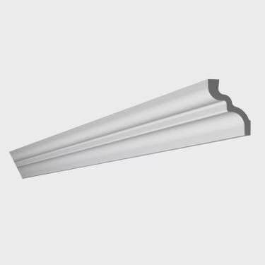 Imagem de Moldura de Teto Rodateto de Poliestireno M7 Metro Linear - caixa com 2 m - Branco