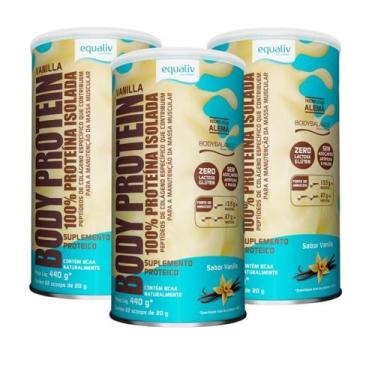 Imagem de Kit 3  Body Protein Proteína Isolada Colágeno Hidrolisado  Equaliv, Va