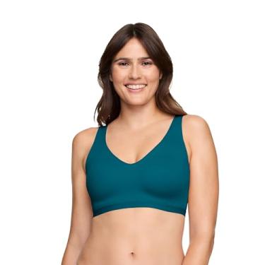 Imagem de Warner's Sutiã feminino Cloud 9 super macio, suave e invisível, sem fio, levemente forrado, confortável Rm1041a, Coral azul, P