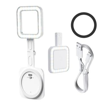 Imagem de Luz magnética para selfie de telefone, anel de luz magnético para selfie - Lâmpada magnética para selfie com luz de preenchimento de telefone,Luzes de selfie de tamanho de bolso com brilho ajustável p