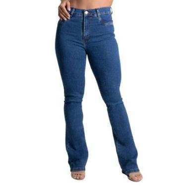 Imagem de Calça Jeans Sawary Boot Cut - 279442 - Azul médio 44-Feminino