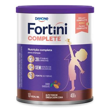 Imagem de Fortini Complete Chocolate, Suplemento Infantil, 28 Vitaminas e Minerais, Fonte de Fibras e Ômega 3, 400g