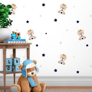 Imagem de Papel De Parede Autocolante Baby Ursinho Príncipe - Inove Papéis de Pa