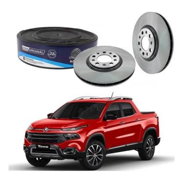 Imagem de Par Disco Freio Dianteiro Fiat Toro 1.8 2.0 2.4 2016 A 2021 - MDS