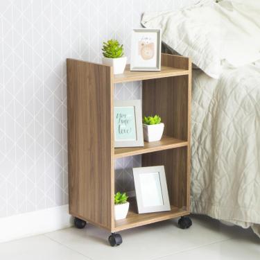 Imagem de Estante Multiuso Freijó Para Quarto Sala Com Rodízio 40cm