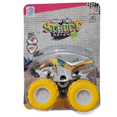 Imagem de Carrinho Fricção Monster Truck 1:64 Escala Radical Suspensão Buggy Amarelo 01