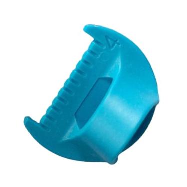 Imagem de Esquirla Guia de costura com trava de ponto de borda, gabarito de costura, modelo de costura, doméstico, ergonômico, leve para régua de quilting de ponto reto, 4mm Azul