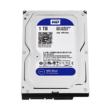 Imagem de WDC-Western Digital Coroporation Western Digital (WD) Desktop Azul 1TB (1 Terabyte) Disco Rígido 3,5 polegadas 5400 ~ 7200RPM SATA3 (6,0 GB/s) 64 MB Cache Ideal para PC/Mac/CCTV/NAS/DVR/Raid e