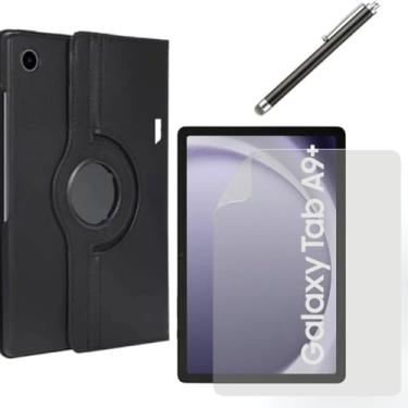 Imagem de Conteúdo gerado para: Capa Case Giratoria para Tablet Samsung Galaxy Tab A9 Plus (X210, X215) + Película paperlike fosca + Caneta Touch - Phone Palace (Somente pelicula)