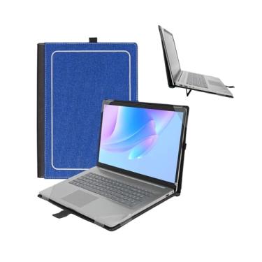 Imagem de Shellman Capa protetora para laptop Microsoft Surface 6/5/4/3/2/1 13,5 polegadas, suporte para laptop ajustável em vários ângulos com revestimento rígido de ventilação térmica, azul
