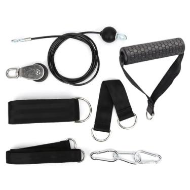 Imagem de Fitness DIY Polia Corda Braço Força Tríceps Cabo com Roda Kit para Home Gym Workout
