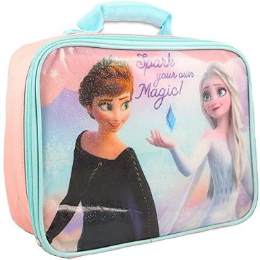 Imagem de Disney Lancheira retangular Princess Frozen - Anna Elsa