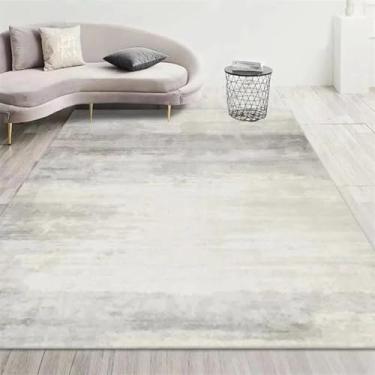 Imagem de Tapete minimalista moderno para sala de estar, decoração de estilo simples, sofá, área, fácil de limpar, tapetes de banheiro (120 x 200 cm, 47 x 78,7 pol./Sem fiapos, 6)